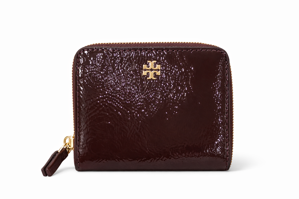 Authentic Tory Burch Patent Leather Zipper Wallet - Agnello