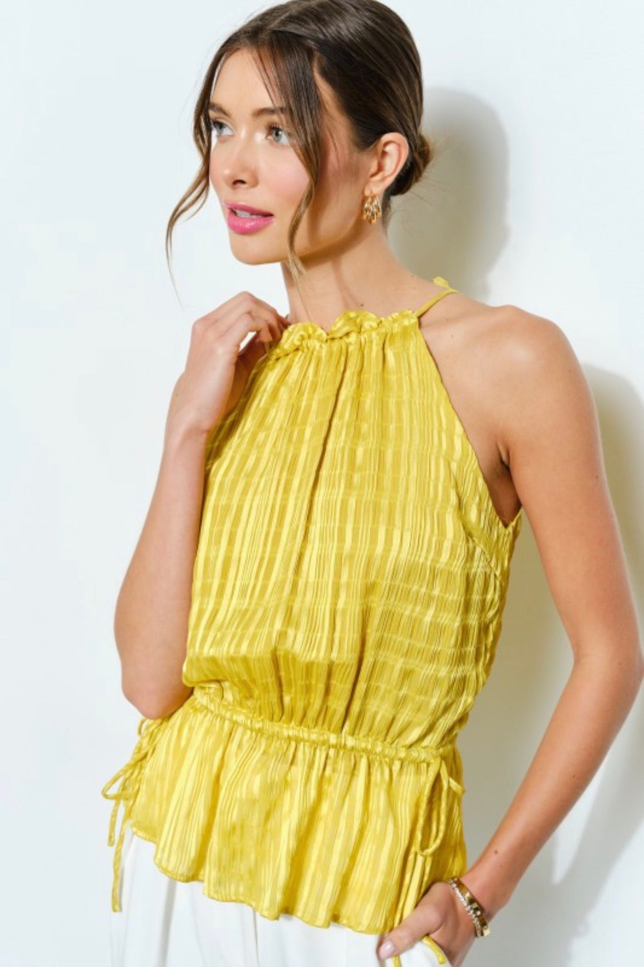 The Solana Pleated Blouse