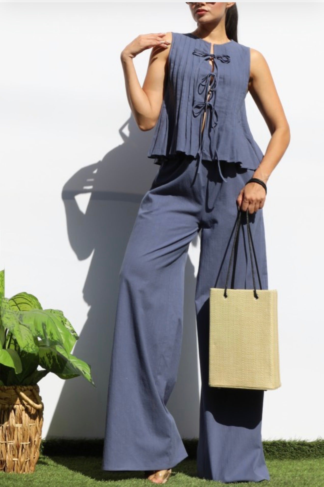 Bella Pleated Two Piece Set