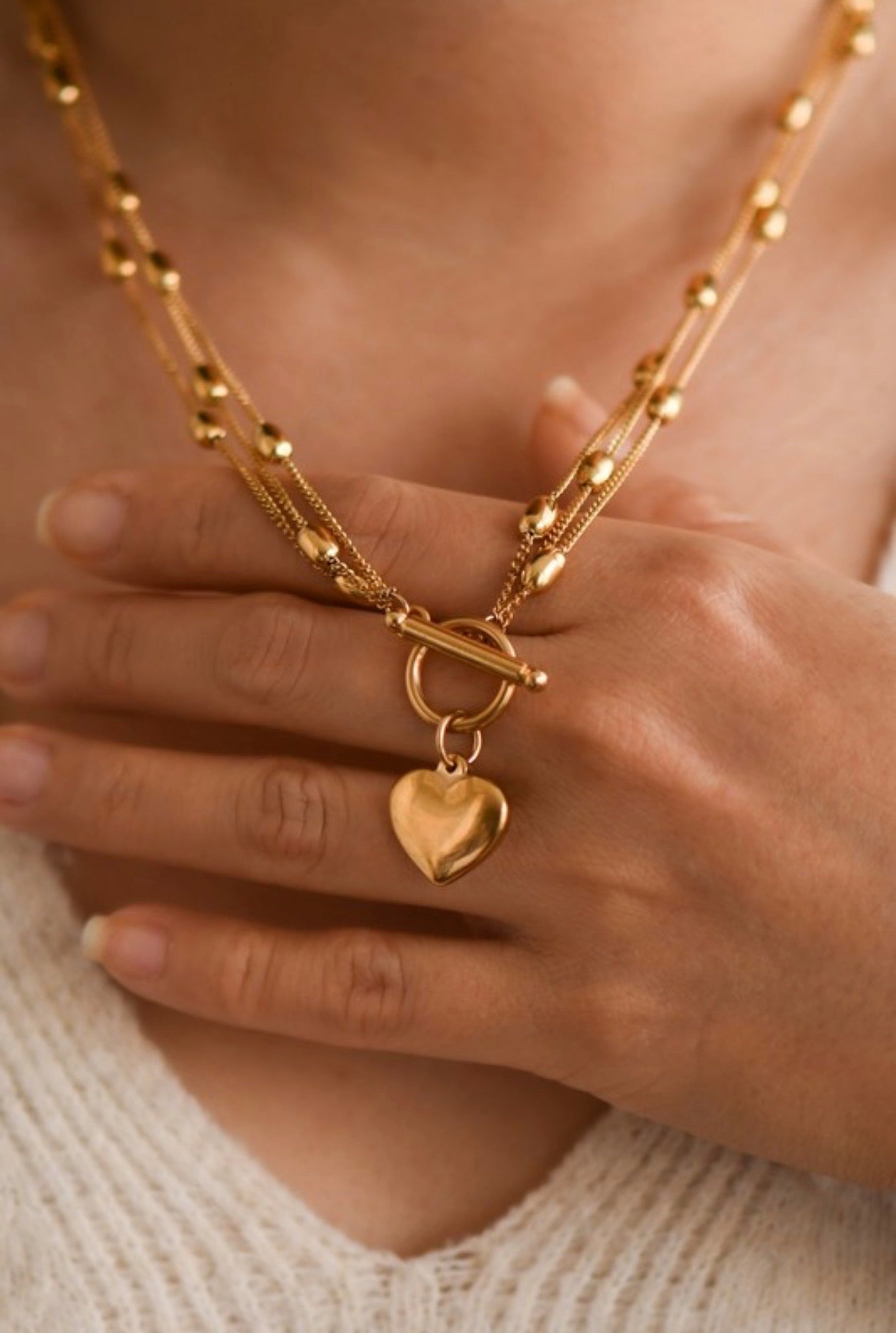 Heart Toggle Necklace