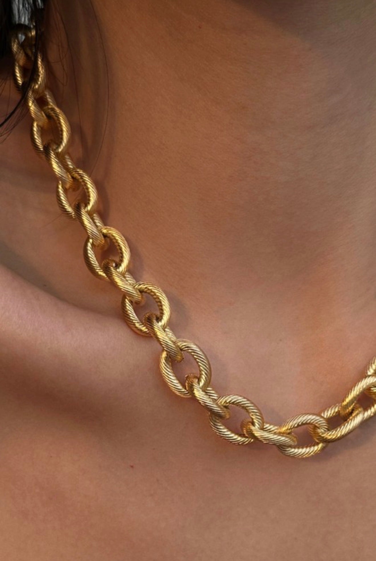Dorada Rope Link Statement Necklace