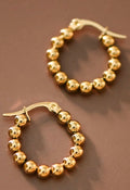 Beaded Hoop Earrings
