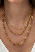 Aurora Layered Gold Chain Necklace