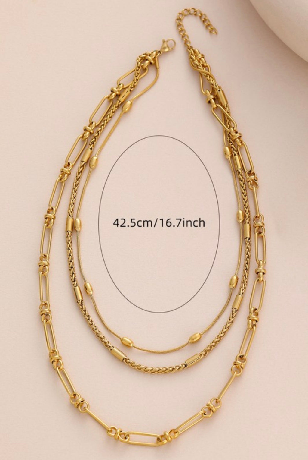 Aurora Layered Gold Chain Necklace