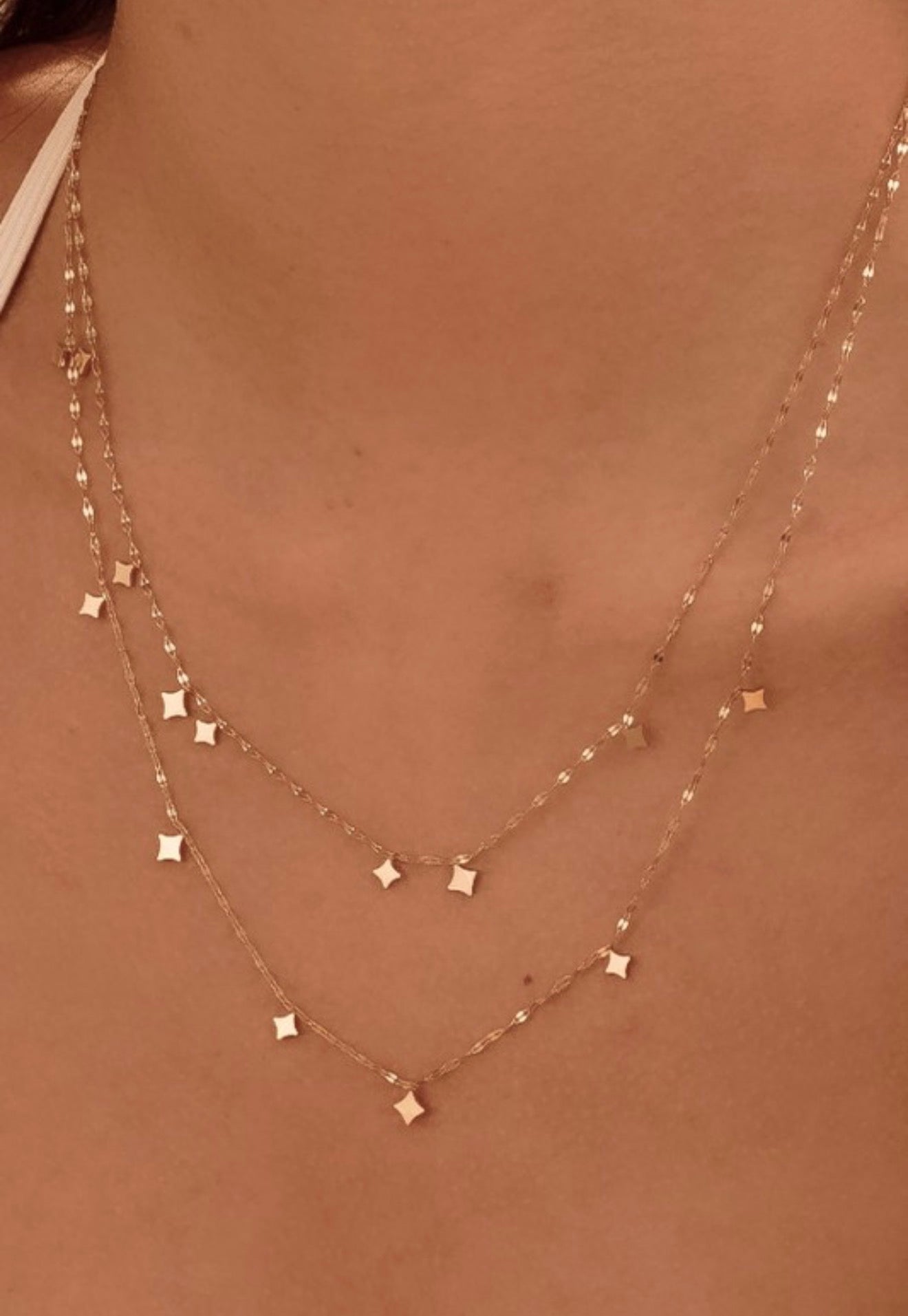 Starlight Layered Charm Necklace