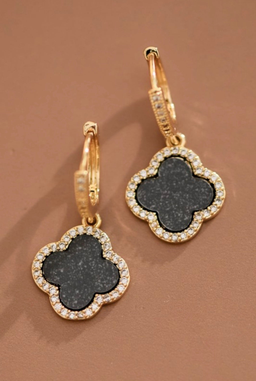 Black Clover Drop Earrings