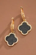 Black Clover Drop Earrings