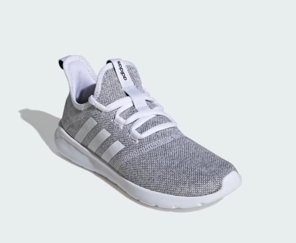 Adidas CloudFoam Pure Sneakers- White/Grey Knit
