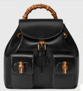 Gucci Bamboo Leather Backpack – Black (New)