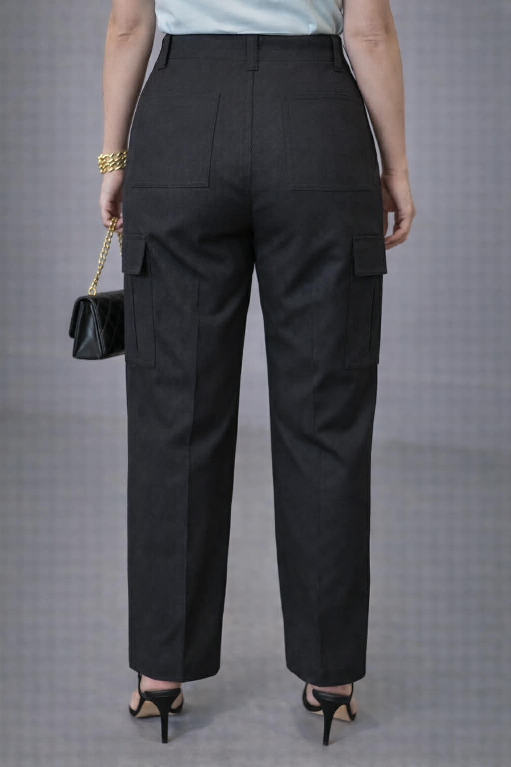 Lupita Utility Trouser-Black