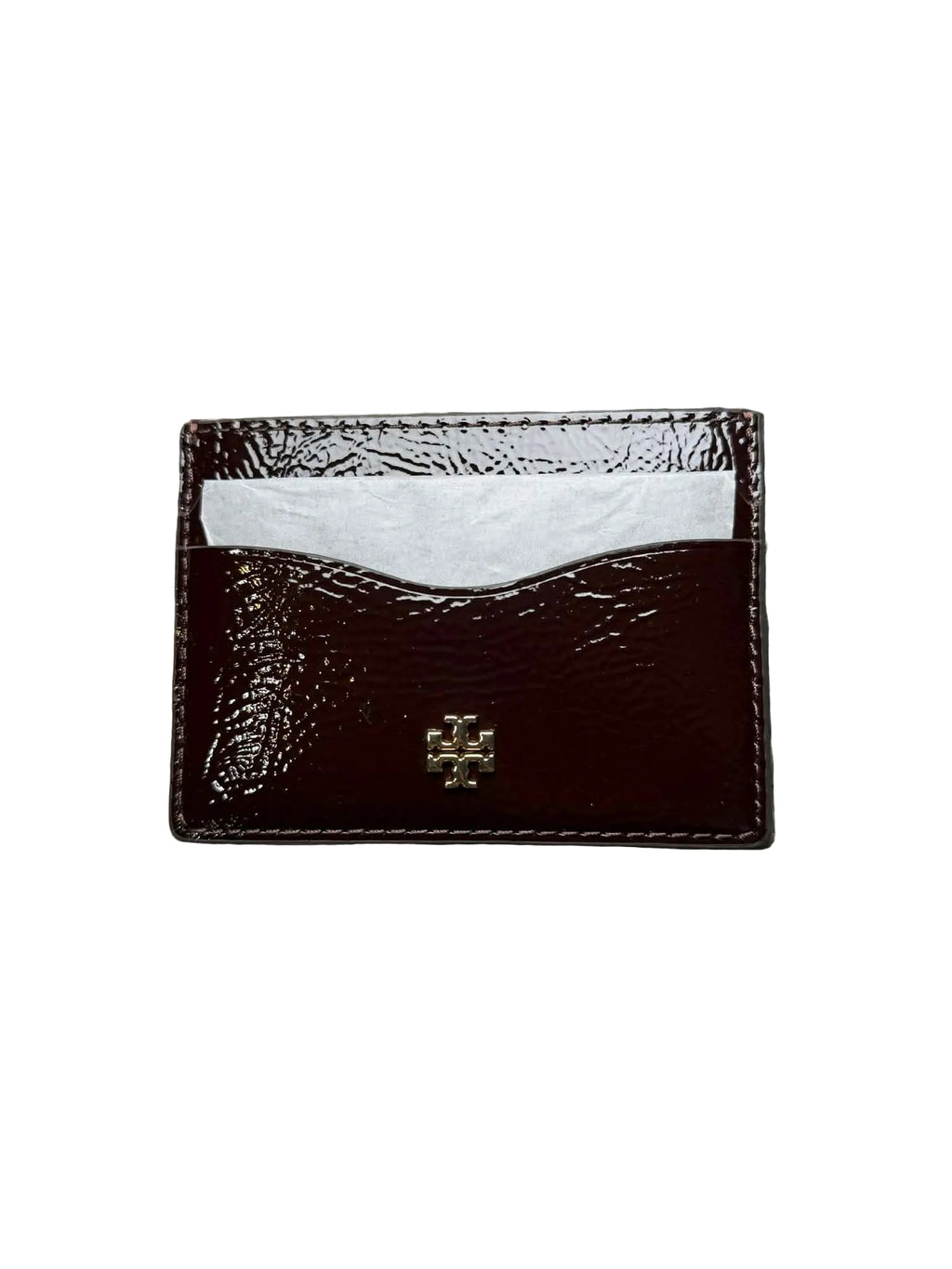 Authentic Tory Burch Patent Leather Slim Card Case - Agnello